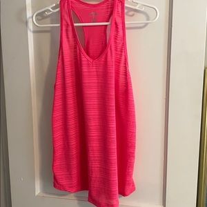 Hot pink athletic tank top